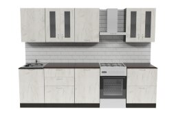 Кухонный гарнитур Лоретта компакт, 220 см