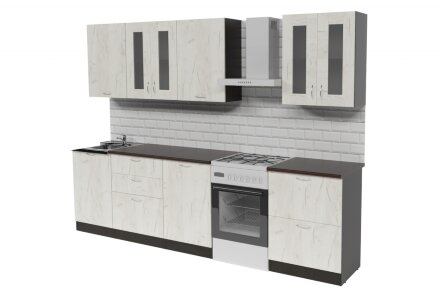 Кухонный гарнитур Лоретта компакт, 220 см 
