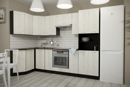 Кухонный гарнитур Лоретта гранд прайм, 260х140 см 