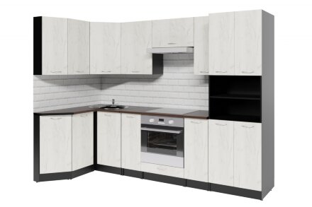 Кухонный гарнитур Лоретта гранд прайм, 260х140 см 